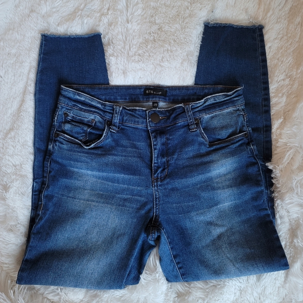 STS Blue Sz 29 Ankle Skinny Jeans W 30 L 25 R 10
